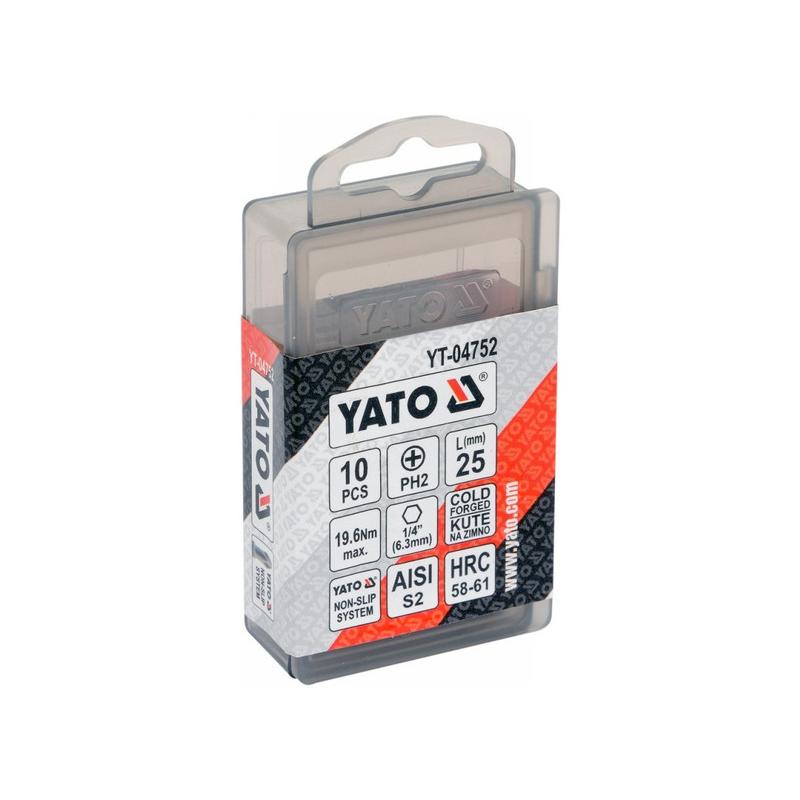 YATO Bithegy PH2 x 25 mm (10 db/cs) (YT-04752)