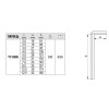 YATO Imbuszkulcs készlet 10 részes 2,0-12 mm CrV (YT-0508)