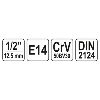 YATO Dugókulcs külső Torx 1/2' E14 CrV (YT-05248)