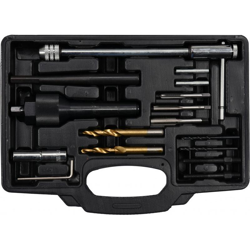 YATO Sérült izzítógyertya kiszedő készlet 16 részes 3/8' CrV (YT-05342) YATO Sérült izzítógyertya kiszedő készlet 16 részes 3/8' CrV (YT-05342)