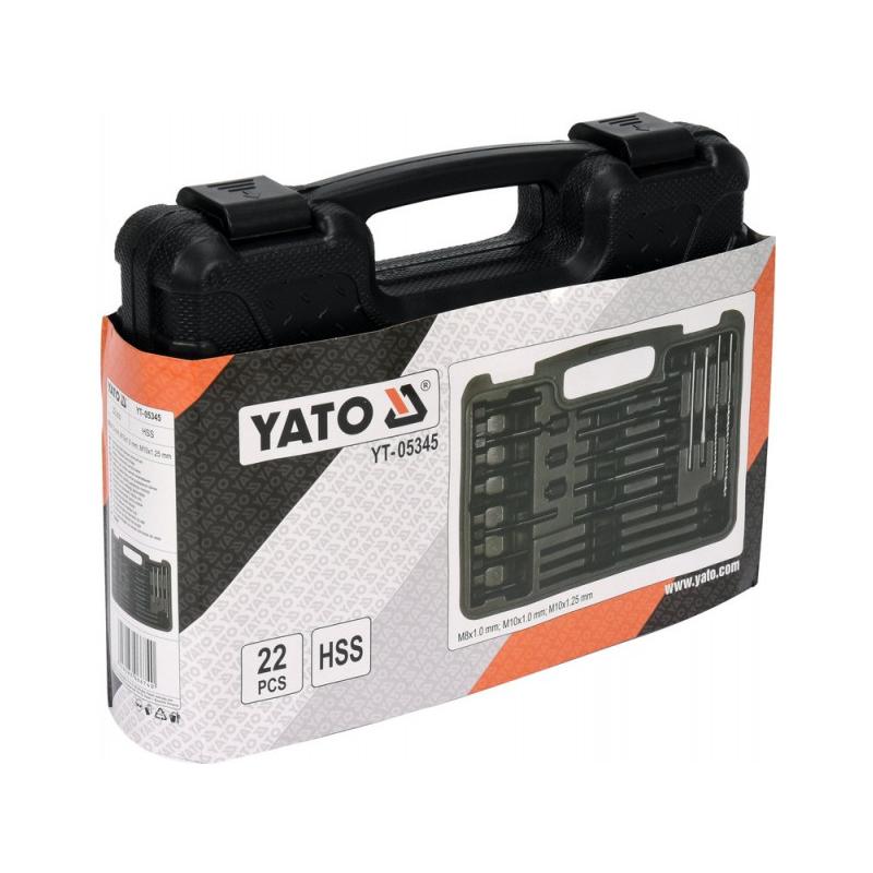 YATO Sérült izzítógyertya kiszedő készlet 22 részes HSS (YT-05345) YATO Sérült izzítógyertya kiszedő készlet 22 részes HSS (YT-05345)