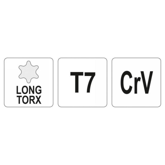 YATO Torx kulcs T7 hosszú (YT-05491)