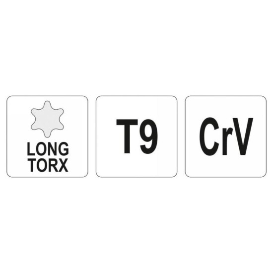 YATO Torx kulcs T9 hosszú (YT-05493)