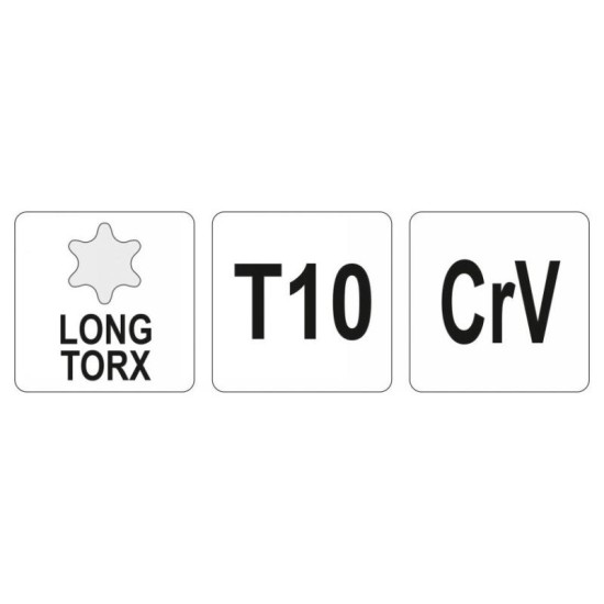 YATO Torx kulcs T10 hosszú (YT-05494) YATO Torx kulcs T10 hosszú (YT-05494)