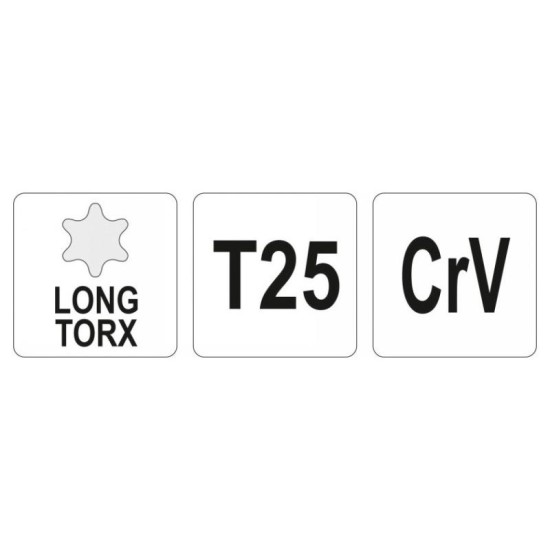 YATO Torx kulcs T25 hosszú (YT-05497) YATO Torx kulcs T25 hosszú (YT-05497)