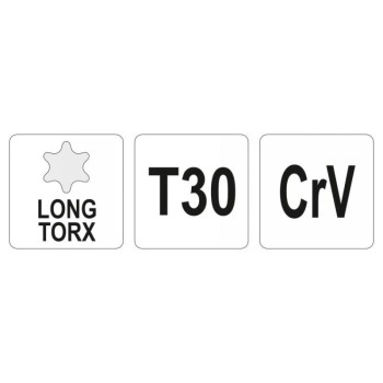 YATO Torx kulcs T30 hosszú (YT-05499)