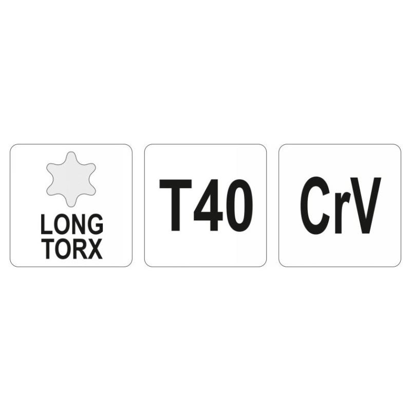 YATO Torx kulcs T40 hosszú (YT-05501)