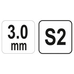 YATO Imbusz T-kulcs 3,0 mm / 13 x100 mm S2 (YT-05572)