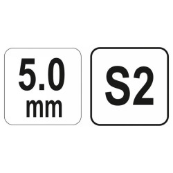 YATO Imbusz T-kulcs 5,0 mm / 17 x 140 mm S2 (YT-05576)