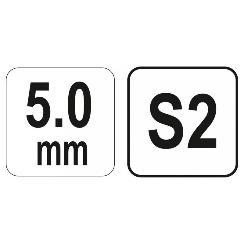 YATO Imbusz T-kulcs 5,0 mm / 17 x 140 mm S2 (YT-05576)