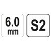 YATO Imbusz T-kulcs 6,0 mm / 17 x 200 mm S2 (YT-05577)
