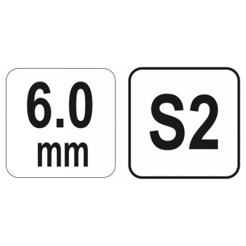 YATO Imbusz T-kulcs 6,0 mm / 17 x 200 mm S2 (YT-05577)