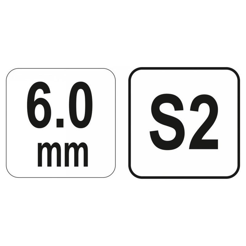 YATO Imbusz T-kulcs 6,0 mm / 17 x 200 mm S2 (YT-05577)