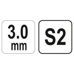 YATO Gömbfejű imbusz T-kulcs 3,0 mm / 13 x 100 mm S2 (YT-05586) YATO Gömbfejű imbusz T-kulcs 3,0 mm / 13 x 100 mm S2 (YT-05586)