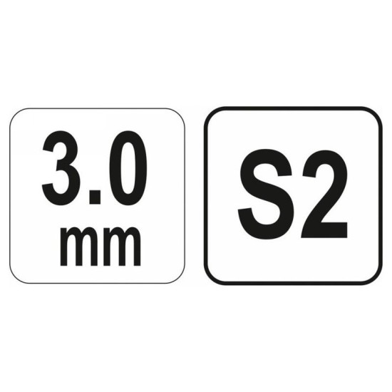 YATO Gömbfejű imbusz T-kulcs 3,0 mm / 13 x 100 mm S2 (YT-05586)