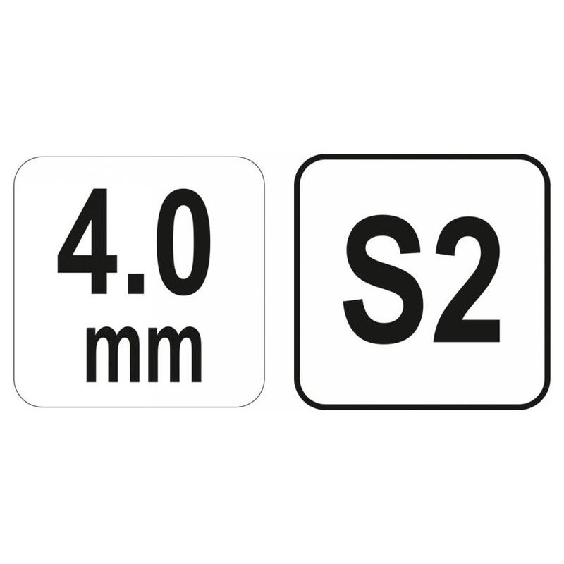 YATO Gömbfejű imbusz T-kulcs 4,0 mm / 13 x 140 mm S2 (YT-05588)