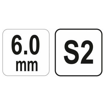 YATO Gömbfejű imbusz T-kulcs 6,0 mm / 17 x 170 mm S2 (YT-05591)