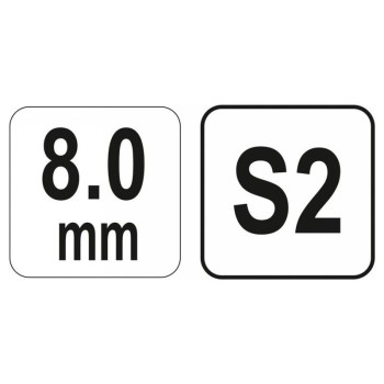 YATO Gömbfejű imbusz T-kulcs 8,0 mm / 22 x 200 mm S2 (YT-05593) YATO Gömbfejű imbusz T-kulcs 8,0 mm / 22 x 200 mm S2 (YT-05593)