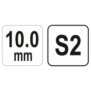 YATO Gömbfejű imbusz T-kulcs 10 mm / 22 x 200 mm S2 (YT-05594)