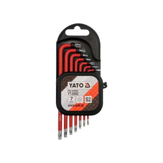 YATO Torx kulcs készlet 7 részes T9-T30 S2 (YT-0562)