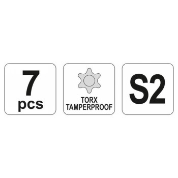 YATO Torx kulcs készlet 7 részes T9-T30 S2 (YT-0562) YATO Torx kulcs készlet 7 részes T9-T30 S2 (YT-0562)