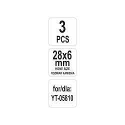 YATO Cserélhető pofa hónolóhoz 28 x 6 mm (3 db/cs) (YT-05815) YATO Cserélhető pofa hónolóhoz 28 x 6 mm (3 db/cs) (YT-05815)