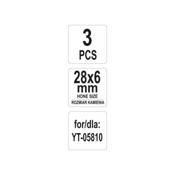 YATO Cserélhető pofa hónolóhoz 28 x 6 mm (3 db/cs) (YT-05815)