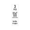 YATO Cserélhető pofa hónolóhoz 51 x 7 mm (3 db/cs) (YT-05816)