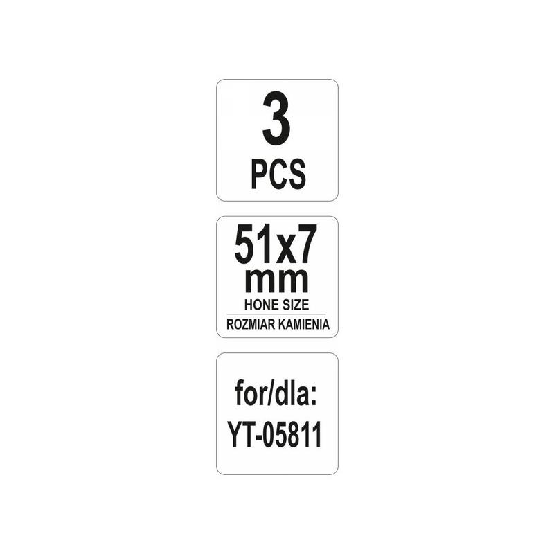 YATO Cserélhető pofa hónolóhoz 51 x 7 mm (3 db/cs) (YT-05816)