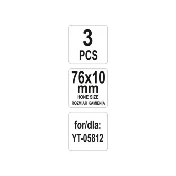 YATO Cserélhető pofa hónolóhoz 76 x 10 mm (3 db/cs) (YT-05817)