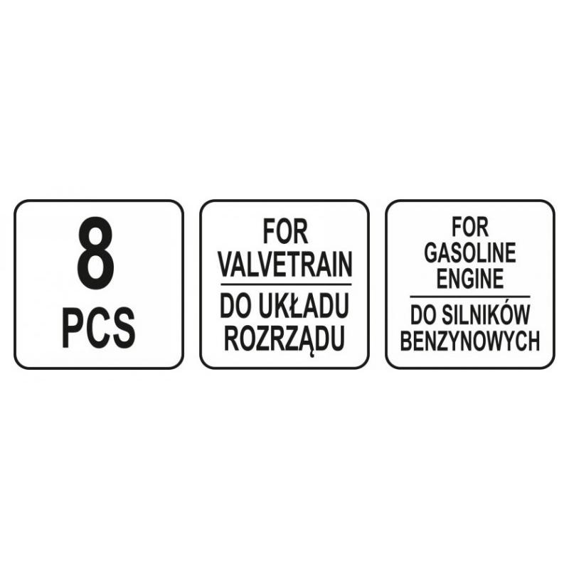 YATO Vezérlés rögzítő készlet 8 részes (benzin) Ford Mazda Volvo (YT-06028) YATO Vezérlés rögzítő készlet 8 részes (benzin) Ford Mazda Volvo (YT-06028)