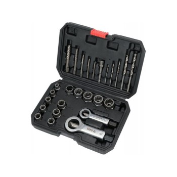 YATO Törtcsavar és anya kiszedő készlet 26 részes 3/8' (YT-06037)