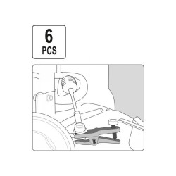 YATO Gömbfej lehúzó készlet 6 részes (YT-06157) YATO Gömbfej lehúzó készlet 6 részes (YT-06157)