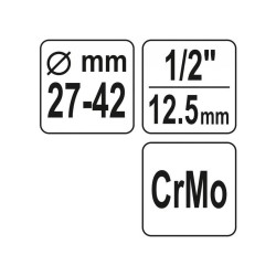 YATO Kormányösszekötő rúd szerelő 1/2' 27-42 mm CrMo (YT-06162)