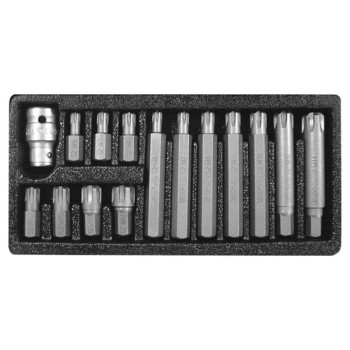 YATO Bit készlet 15 részes RIBE M6-M14 L=30 mm 1/2' (YT-0419) YATO Bit készlet 15 részes RIBE M6-M14 L=30 mm 1/2' (YT-0419)