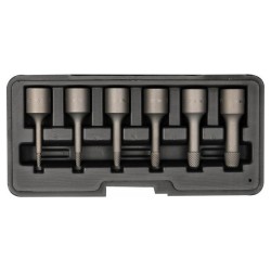 YATO Törtcsavar kiszedő készlet 6 részes 3/8' M2-M10 (YT-0623) YATO Törtcsavar kiszedő készlet 6 részes 3/8' M2-M10 (YT-0623)
