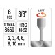 YATO Törtcsavar kiszedő készlet 6 részes 3/8' M2-M10 (YT-0623) YATO Törtcsavar kiszedő készlet 6 részes 3/8' M2-M10 (YT-0623)