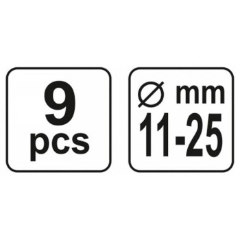 YATO Kuplung központosító készlet 9 részes 11-25 mm (YT-06311)