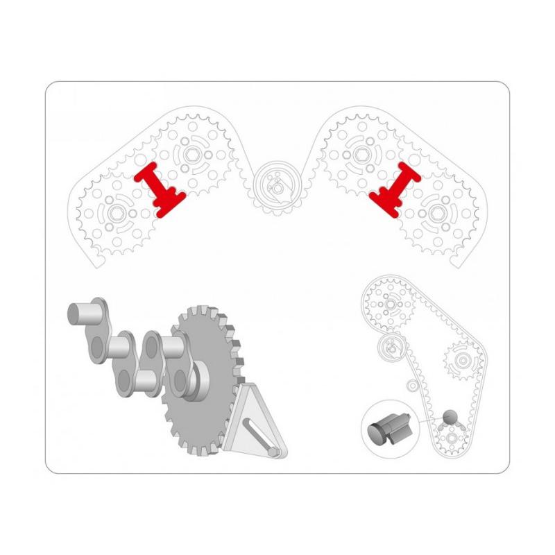 YATO Vezérlés rögzítő készlet 8 részes Citroën Fiat Ford Opel Peugeot VW (YT-0633)