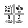 YATO Vezérműtengely lánckerék és szíjtárcsa lehúzó 60-90 mm (YT-06340)