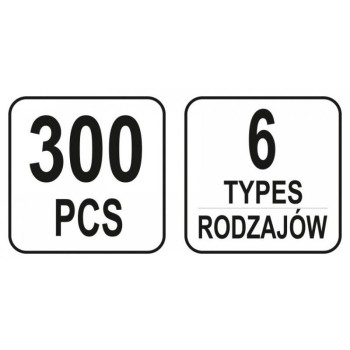 YATO Műanyag patent készlet 300 részes Renault (YT-06651)