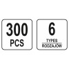 YATO Műanyag patent készlet 300 részes Opel (YT-06652)