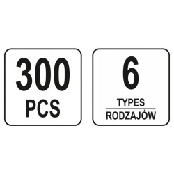 YATO Műanyag patent készlet 300 részes Opel (YT-06652)
