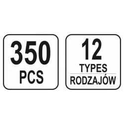 YATO Műanyag patent készlet 350 részes Volvo (YT-06655) YATO Műanyag patent készlet 350 részes Volvo (YT-06655)