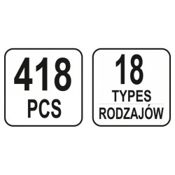 YATO Műanyag patent készlet 418 részes Honda (YT-06656) YATO Műanyag patent készlet 418 részes Honda (YT-06656)