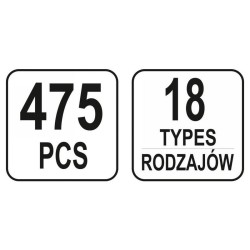 YATO Műanyag patent készlet 475 részes Mazda (YT-06658) YATO Műanyag patent készlet 475 részes Mazda (YT-06658)