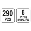 YATO Műanyag patent készlet 290 részes BMW (YT-06661) YATO Műanyag patent készlet 290 részes BMW (YT-06661)