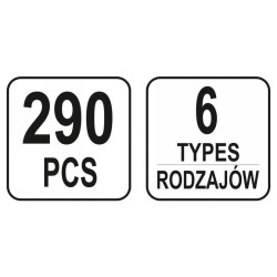 YATO Műanyag patent készlet 290 részes BMW (YT-06661) YATO Műanyag patent készlet 290 részes BMW (YT-06661)