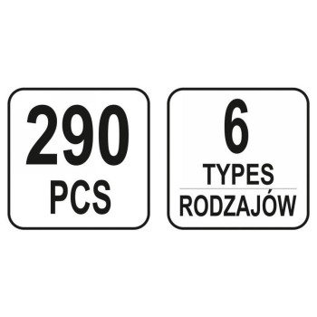 YATO Műanyag patent készlet 290 részes BMW (YT-06661) YATO Műanyag patent készlet 290 részes BMW (YT-06661)