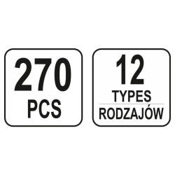 YATO Műanyag patent készlet 270 részes Mercedes (YT-06662)